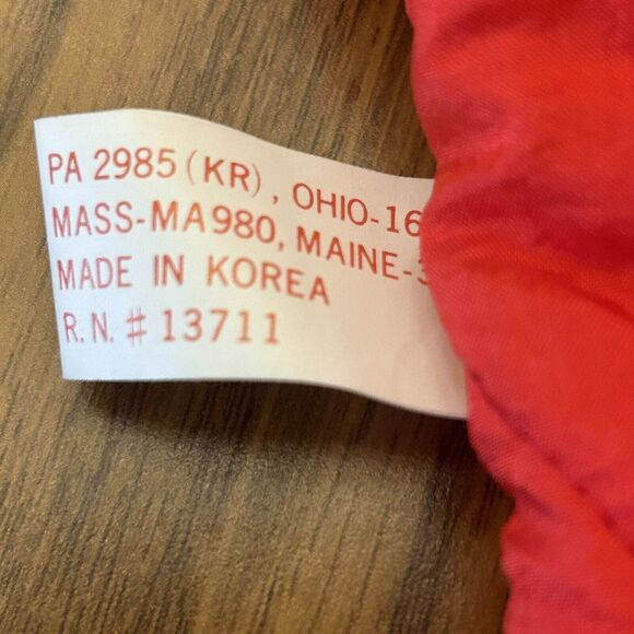 Christmas Bear Nylon Stocking Quilted 28" May Dept Store Stuffed Animal Toy - Picture 5 of 6